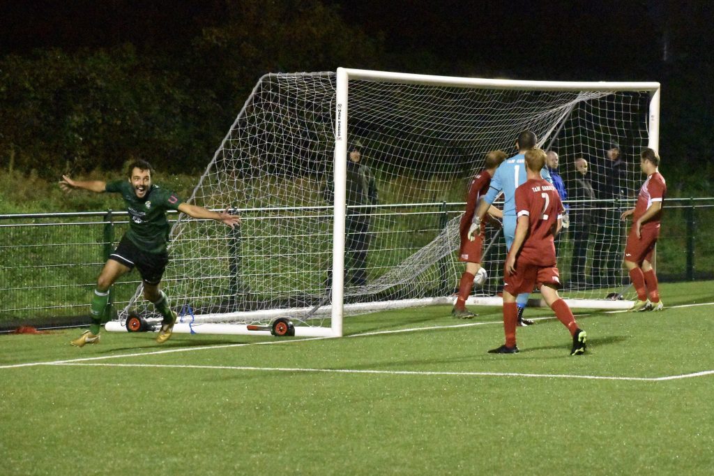 Josh Quarless scores for Burscough in the North West Counties but now plies his trade with City of Liverpool in the Northern Premier League West.