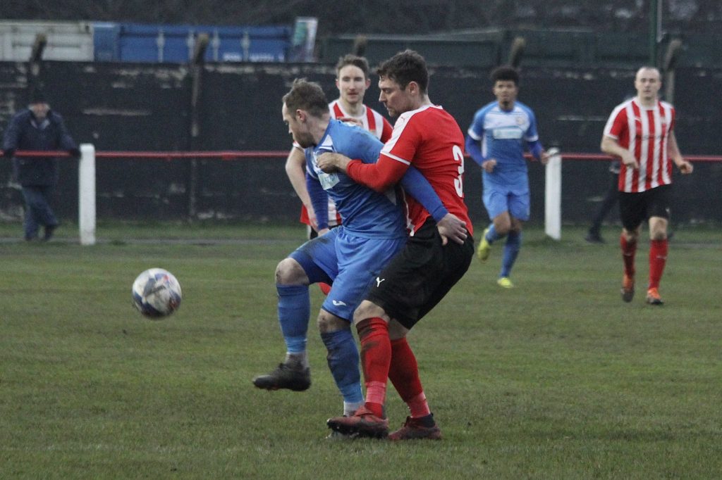Danny Mitchley in action for Skelmersdale United.