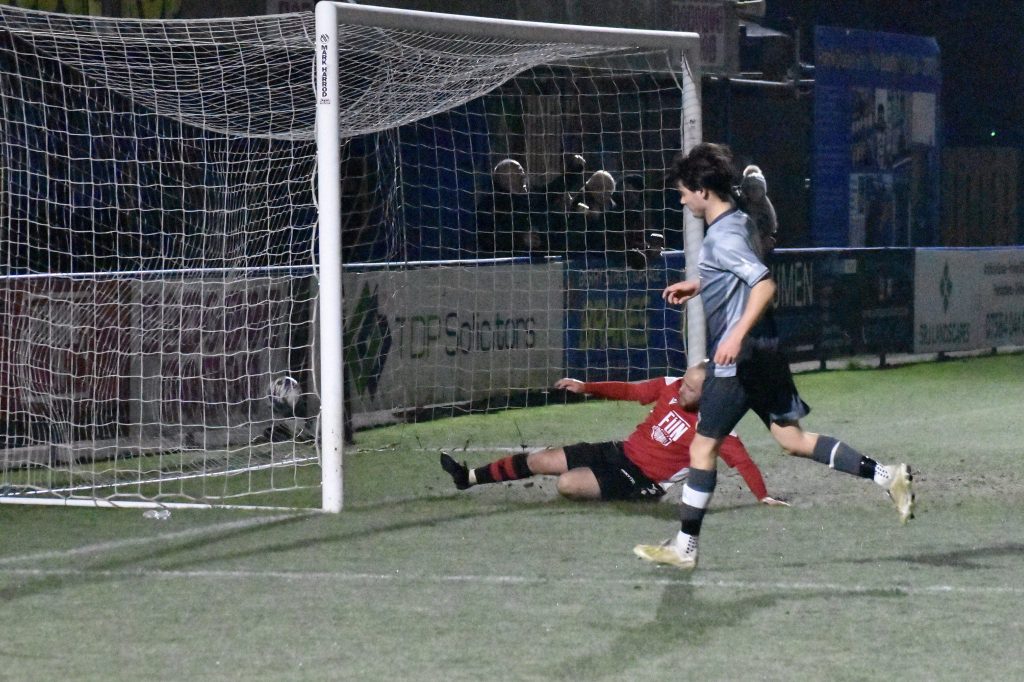 AFC Liverpool's Jesse Dowling second goal against Litherland REMYCA