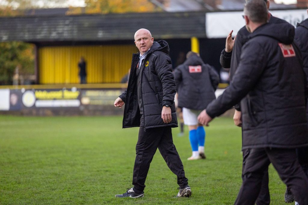 Prescot Cables manager Kevin Lynch vs Clitheroe